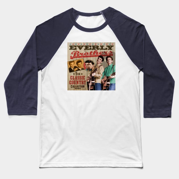 The Everly Brothers Baseball T-Shirt by PLAYDIGITAL2020